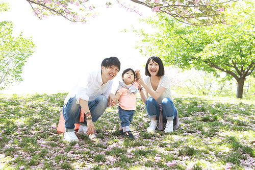 ファミリーフォト 撮影場所 代官山、西郷山公園３