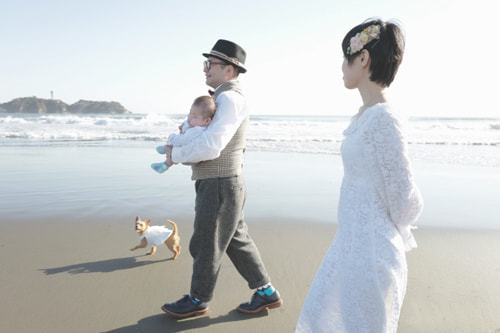 ブライダル(エンゲージメントフォト)写真 撮影場所 海(湘南) 江の島