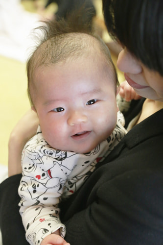 お宮参り写真 撮影場所 横浜 伊勢山皇大神宮 室内３