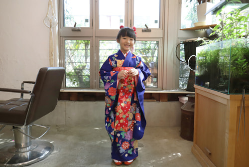 七五三写真 撮影場所 美容室４