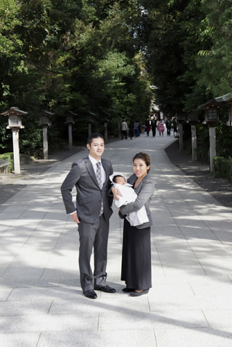 お宮参り写真 撮影場所 寒川神社