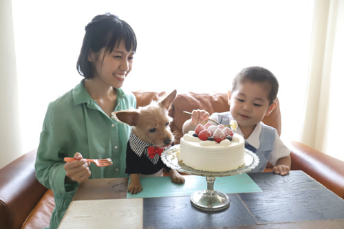 3歳バースデーフォト