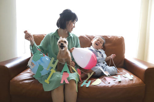 3歳バースデーフォト